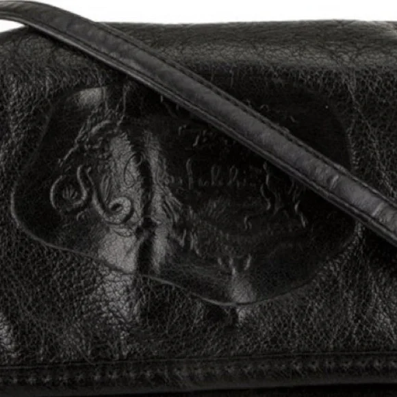 CARLOS FALCHI ITALIAN LEATHER MESSENGER BAG - Picture 6 of 7